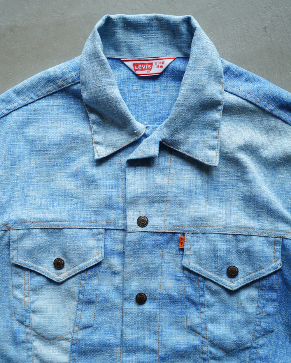 90s Levi's tie dyed cotton polyester tracker jacket