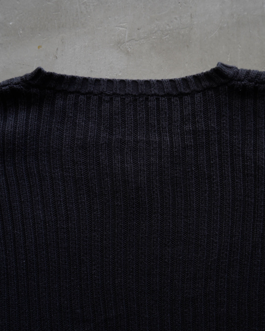 DNKY vneck cotton knit sweater