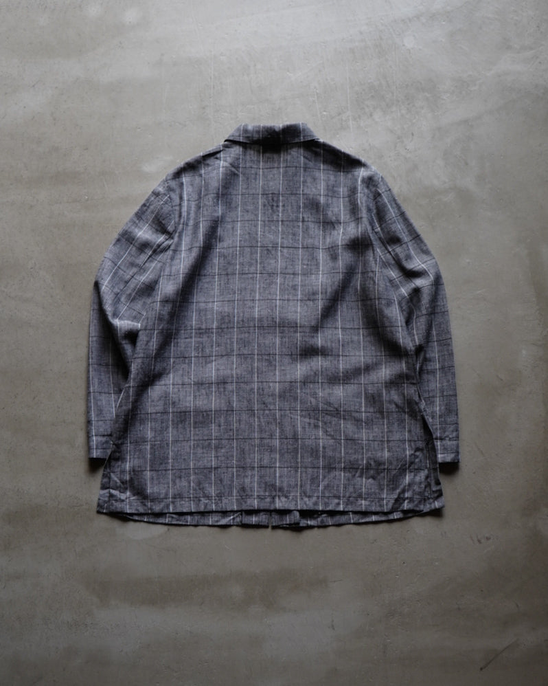HUCKE plaid pattern  design shirt jacket