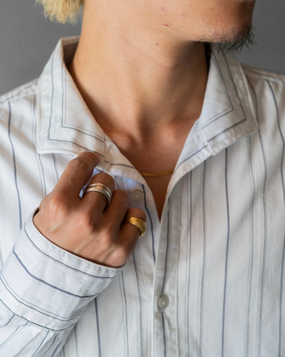 MONSIEUR NICOLE stripe design L/S shirt