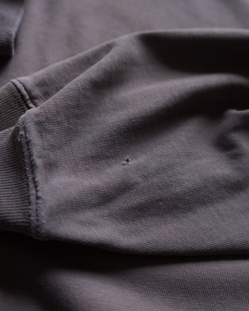 wool rich cotton sweat design long t-shirt