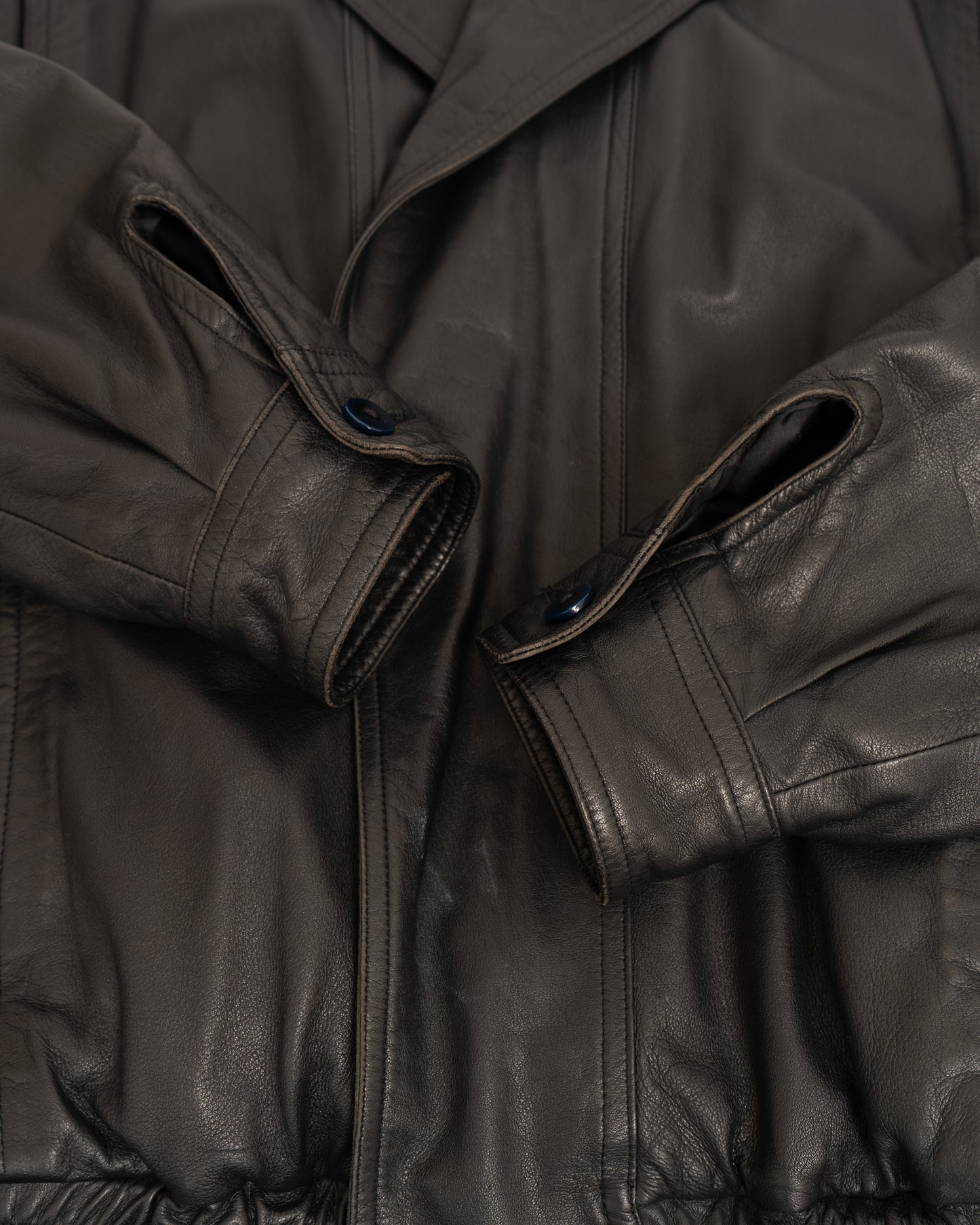 LANVIN front fly design leather jacket