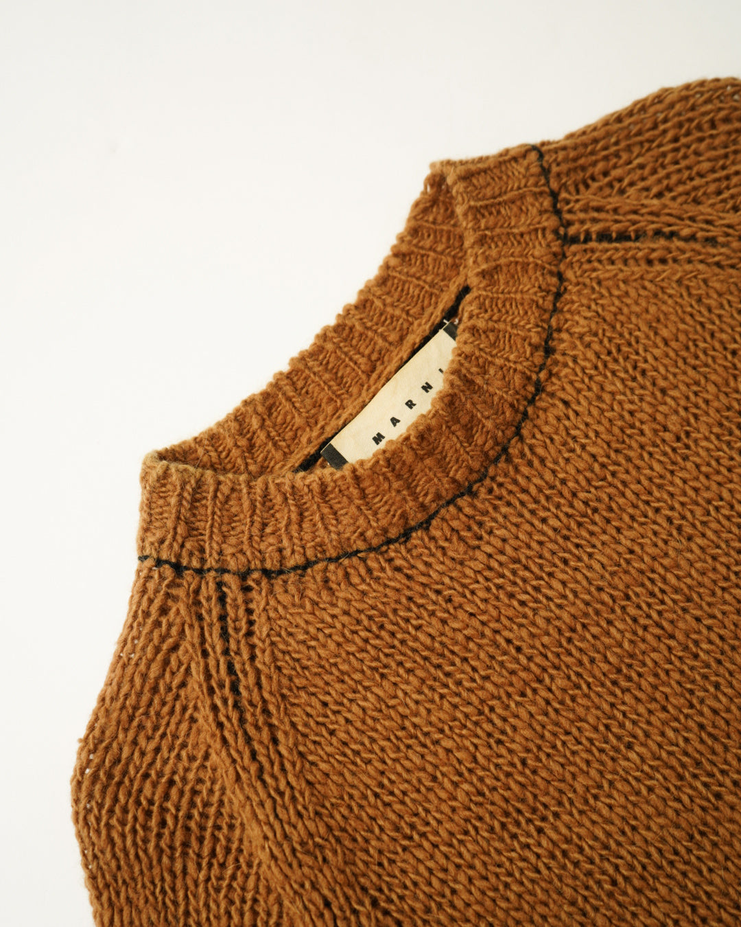 MARNI wool alpaca plane design knit