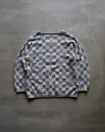 VITTADINI woman melange check design knit sweater