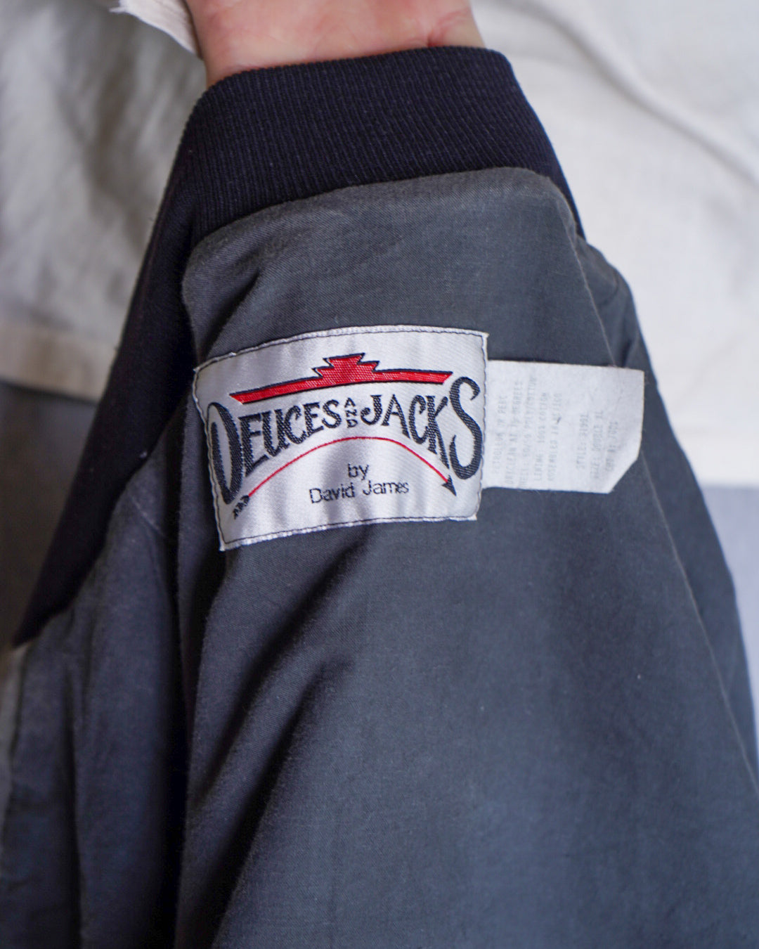 deuces and jacks native pattern ash black jacket