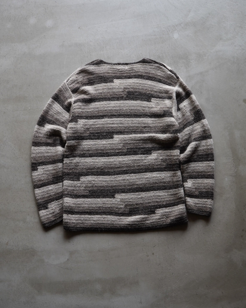 calvin klein gradation design v  neck knit  sweater