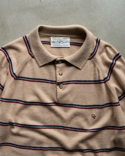 Christian Dior acrylic wool polo knit