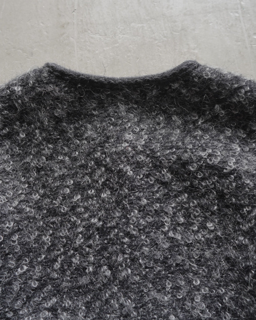 alpaca blend material metal buttons design cardigan