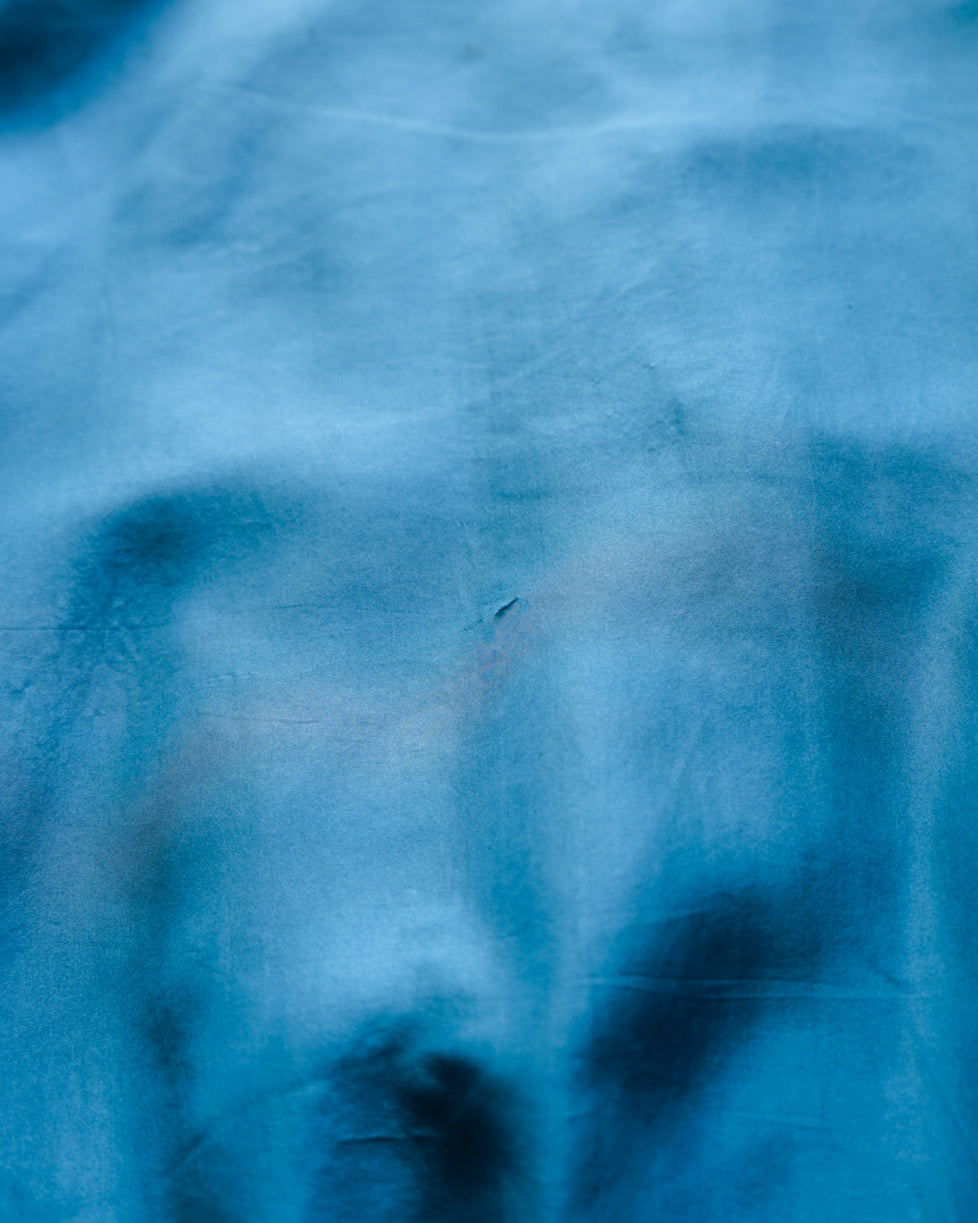 City Streets switching design silk zip-up blouson jacket