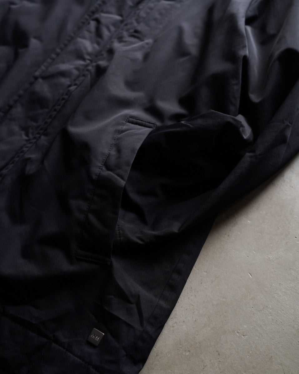 HUGO BOSS stand neck fly front design jacket