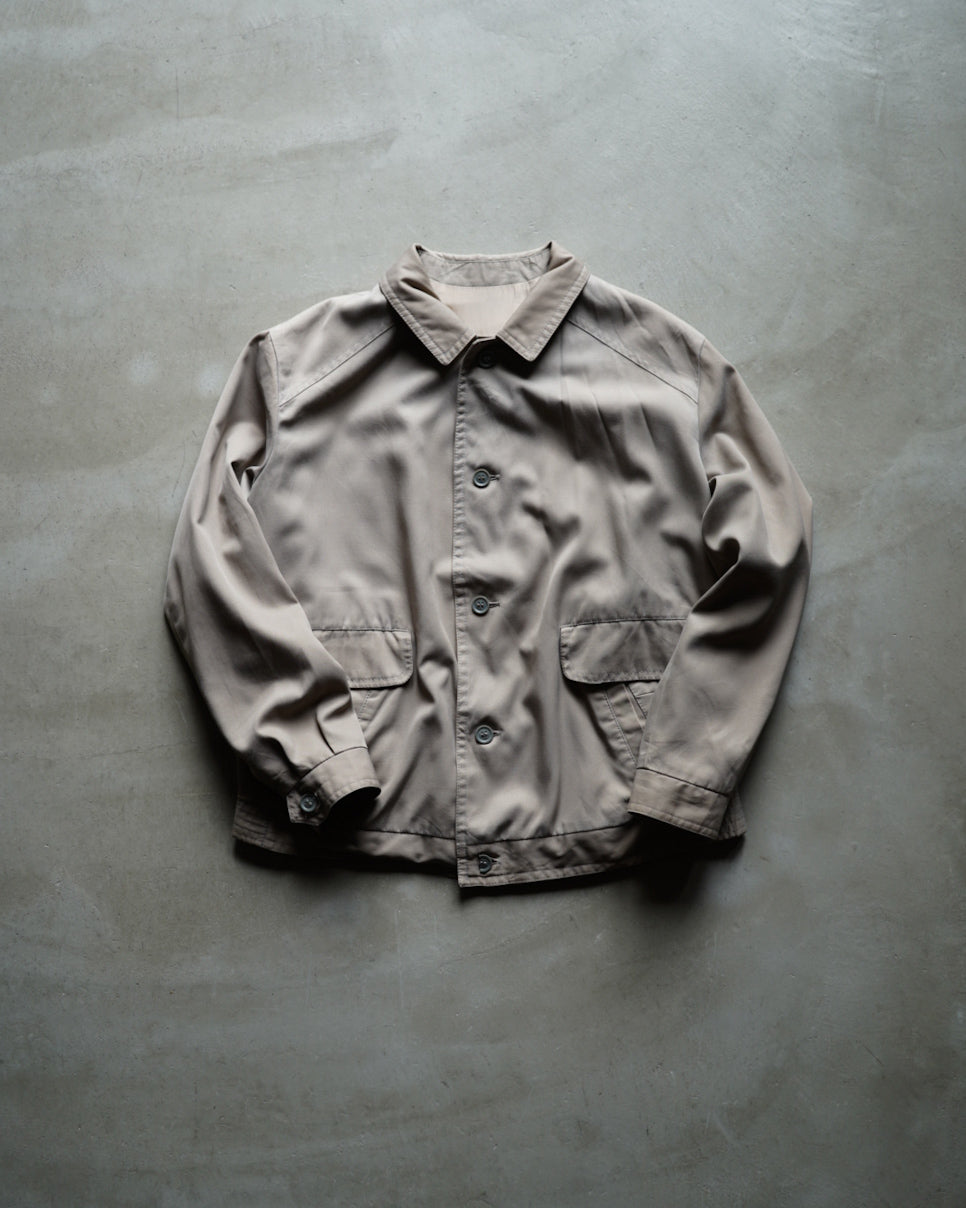 80s euro wool gabardine design swing top