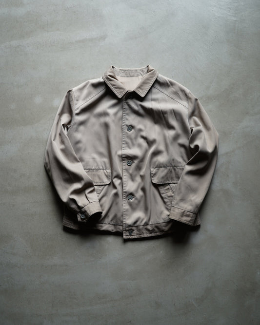 80s euro wool gabardine design swing top