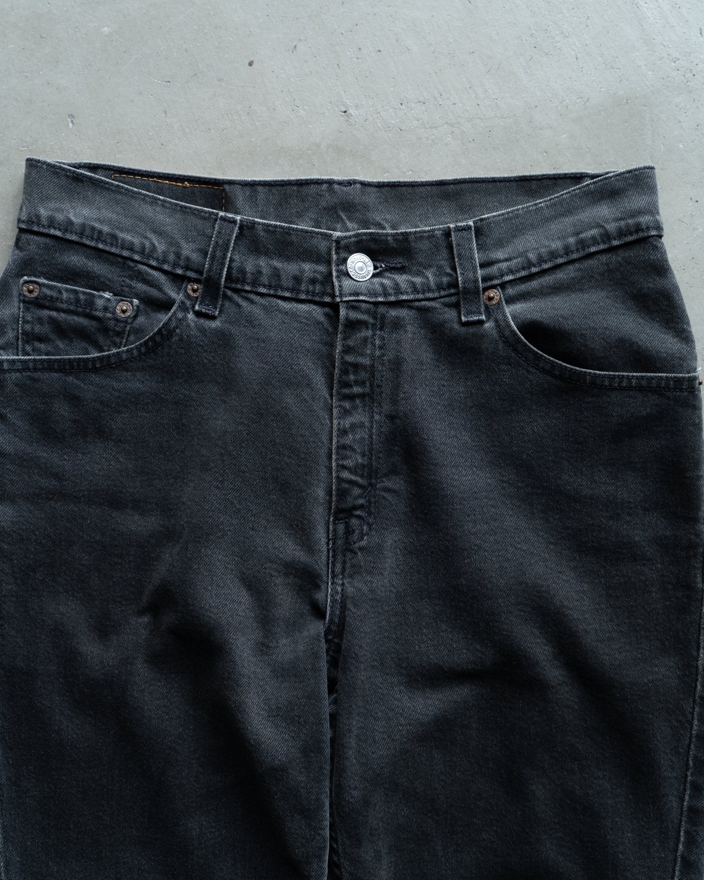 Levi's 517 boot cut black yarn-dyed denim pants