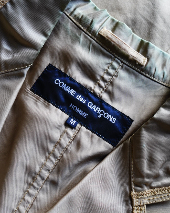 COMME des garçon Inside-Out Cotton Twill Tailored Jacket