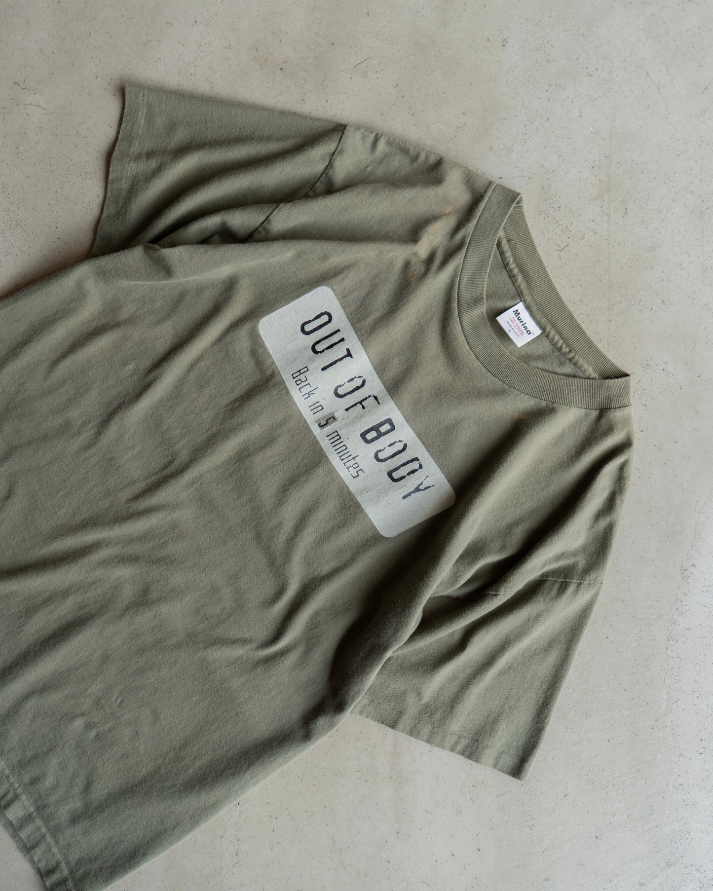 90's USA製 "OUT OF BODY" message tee
