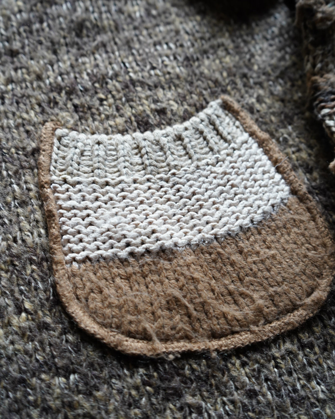 "ladies" Multi Pattern Knit Cardigan