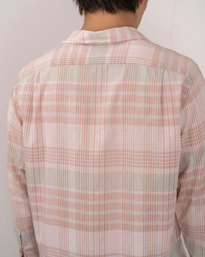 90's Ralph Lauren open collar check design shirt
