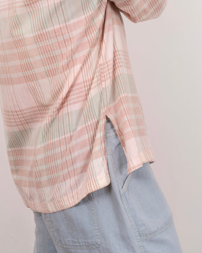 90's Ralph Lauren open collar check design shirt