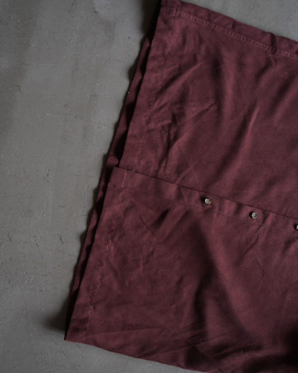 VANHEUSEN fake suede 2 pockets design shirt