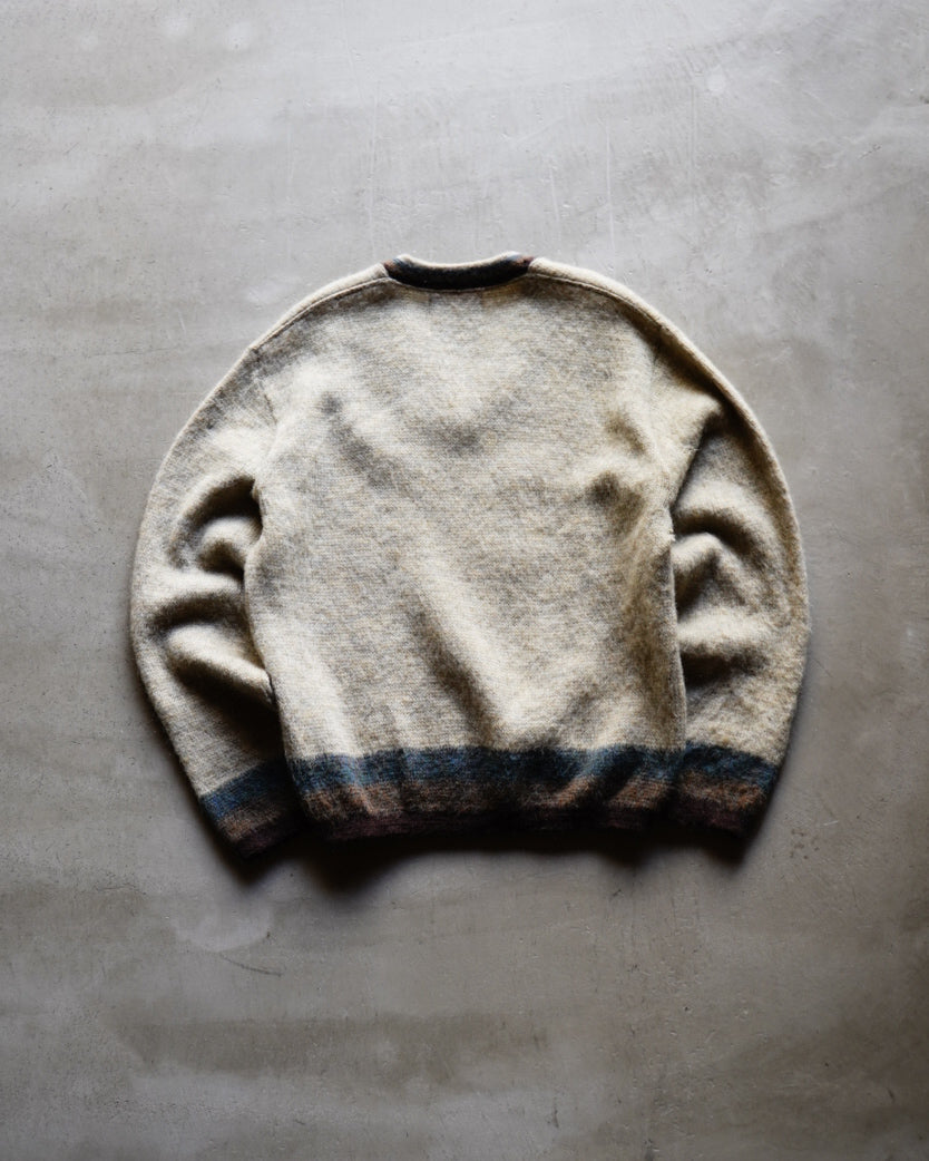 60s~JANTZEN wool mohair V neck knit sweater