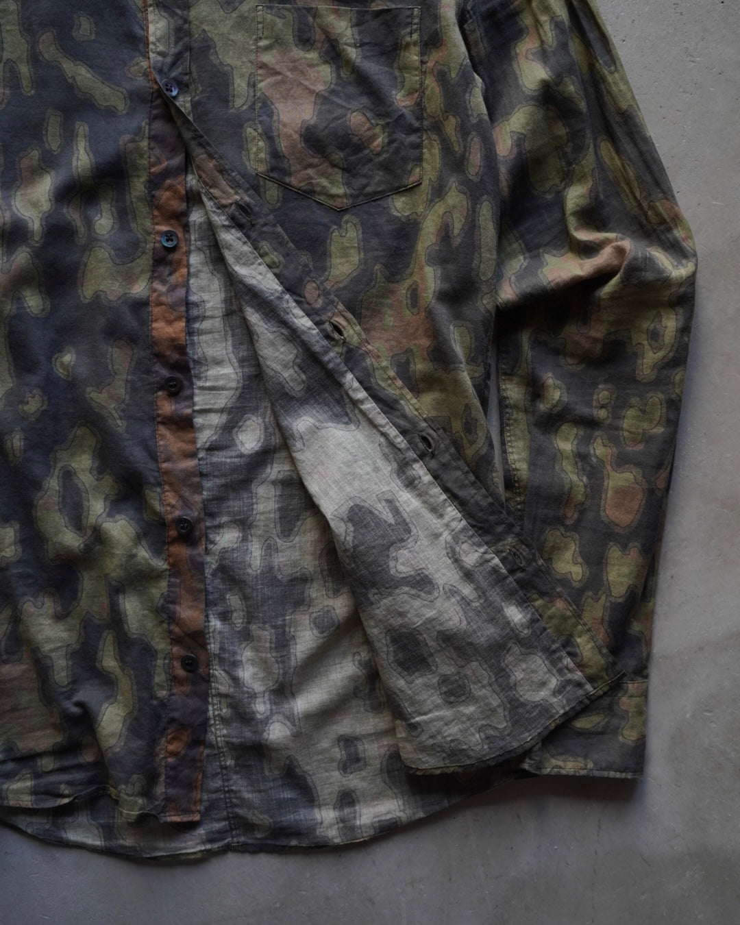 DRIES VAN NOTEN Cotton Sheer All-over design shirt