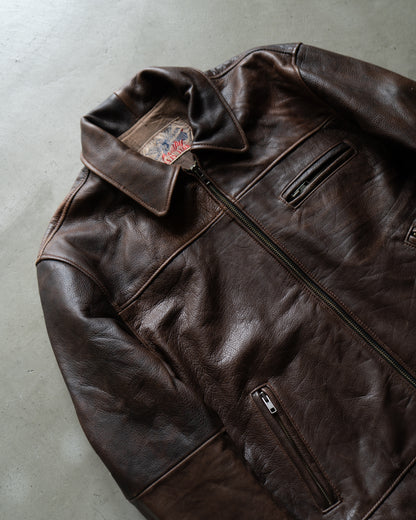 ALVIN YORK single leather jacket made in france