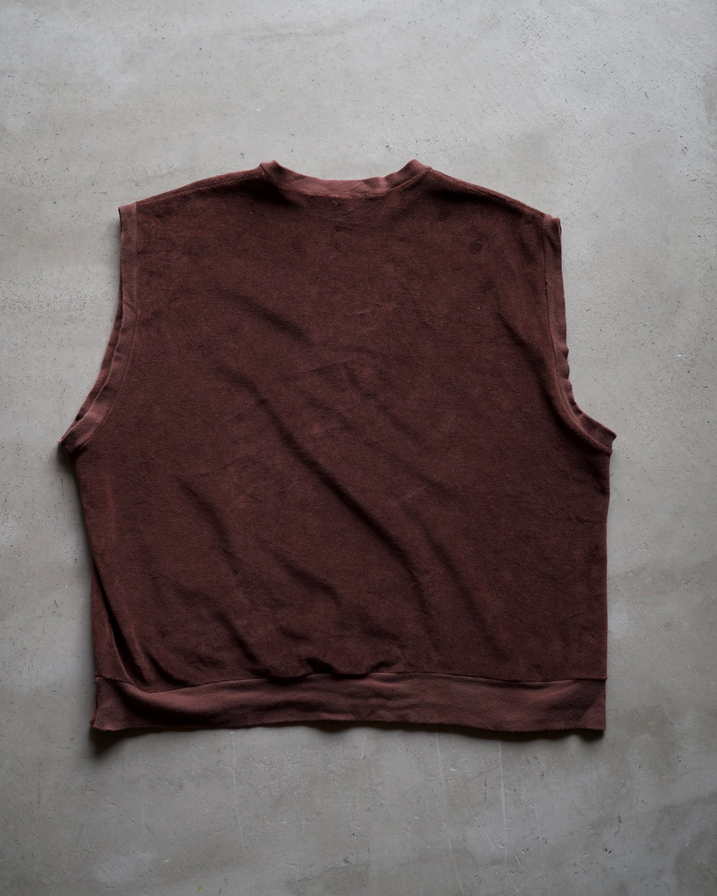 80's Richman Brothers V Neck Velour Knit
