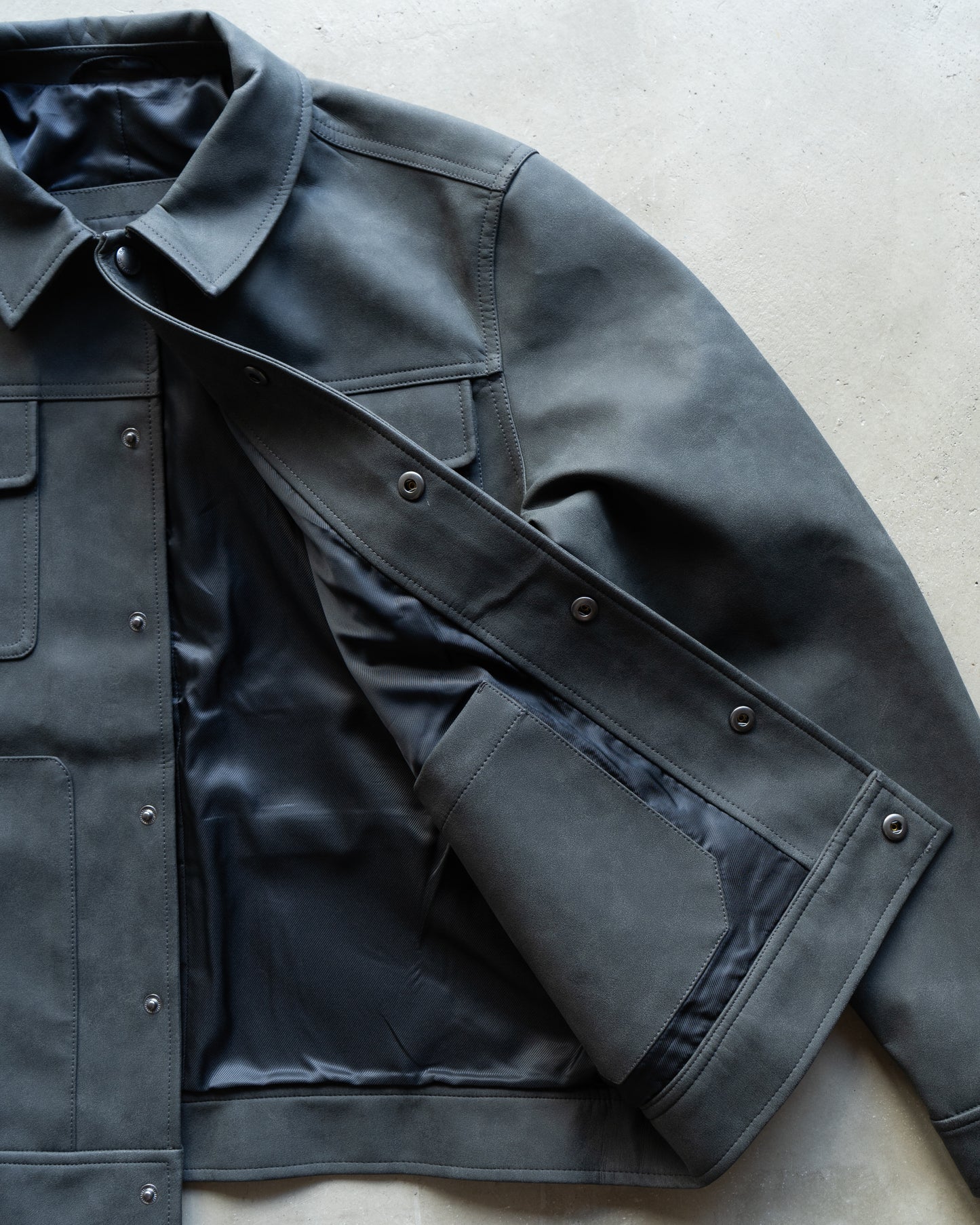 BANANA REPUBLIC fake leather tracker jacket