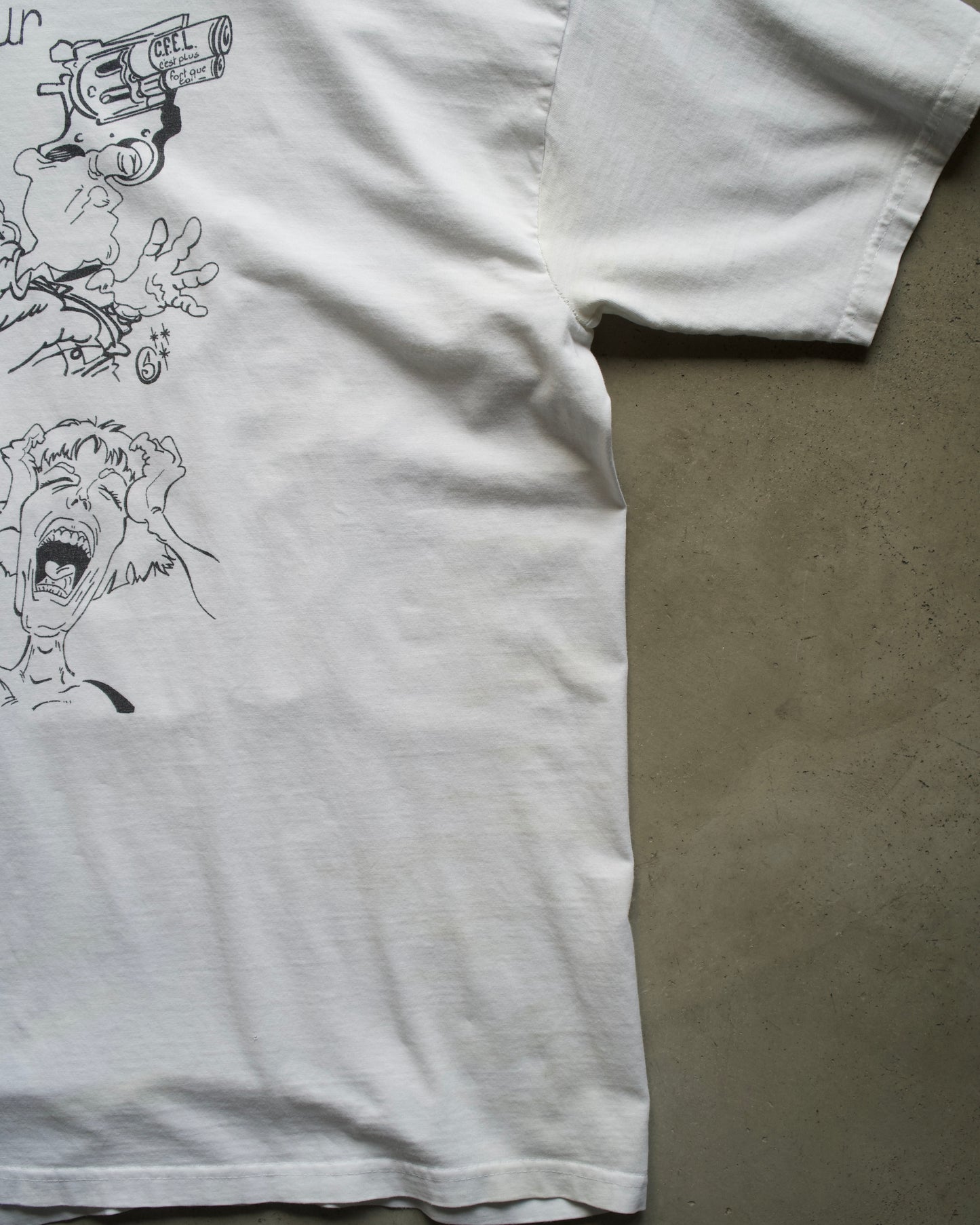 Euro Design Cartoon Print Tee