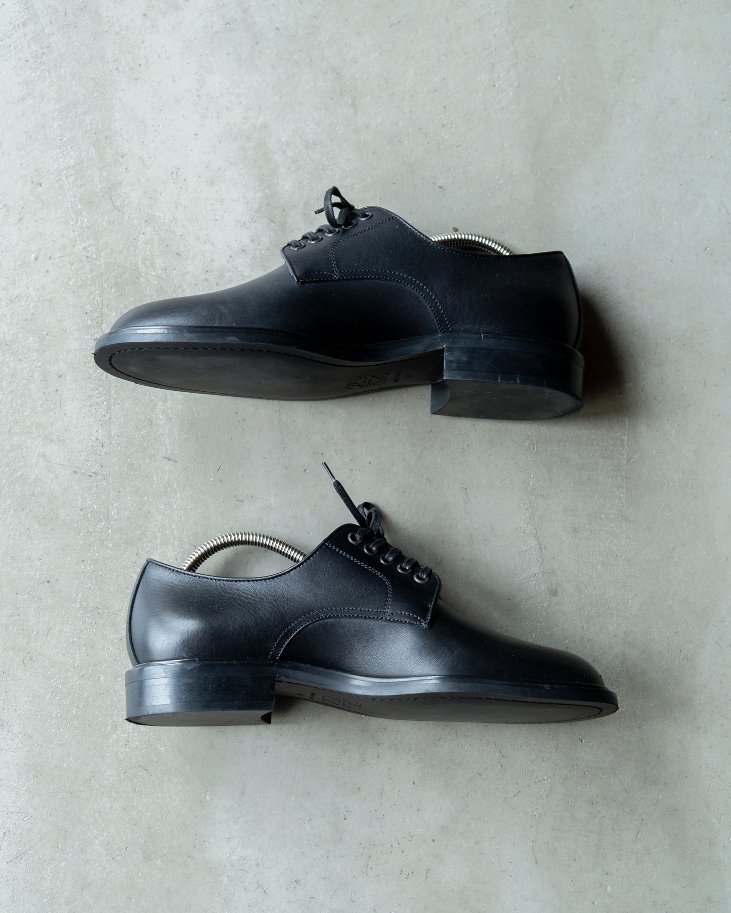 LOEWE plane toe leather dress shoes "made in italy"