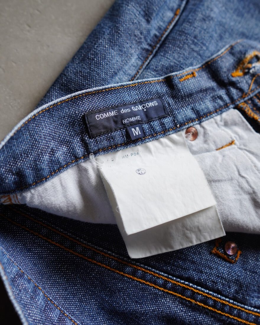 COMME des GARÇONS HOMME  straight silhouette denim pants