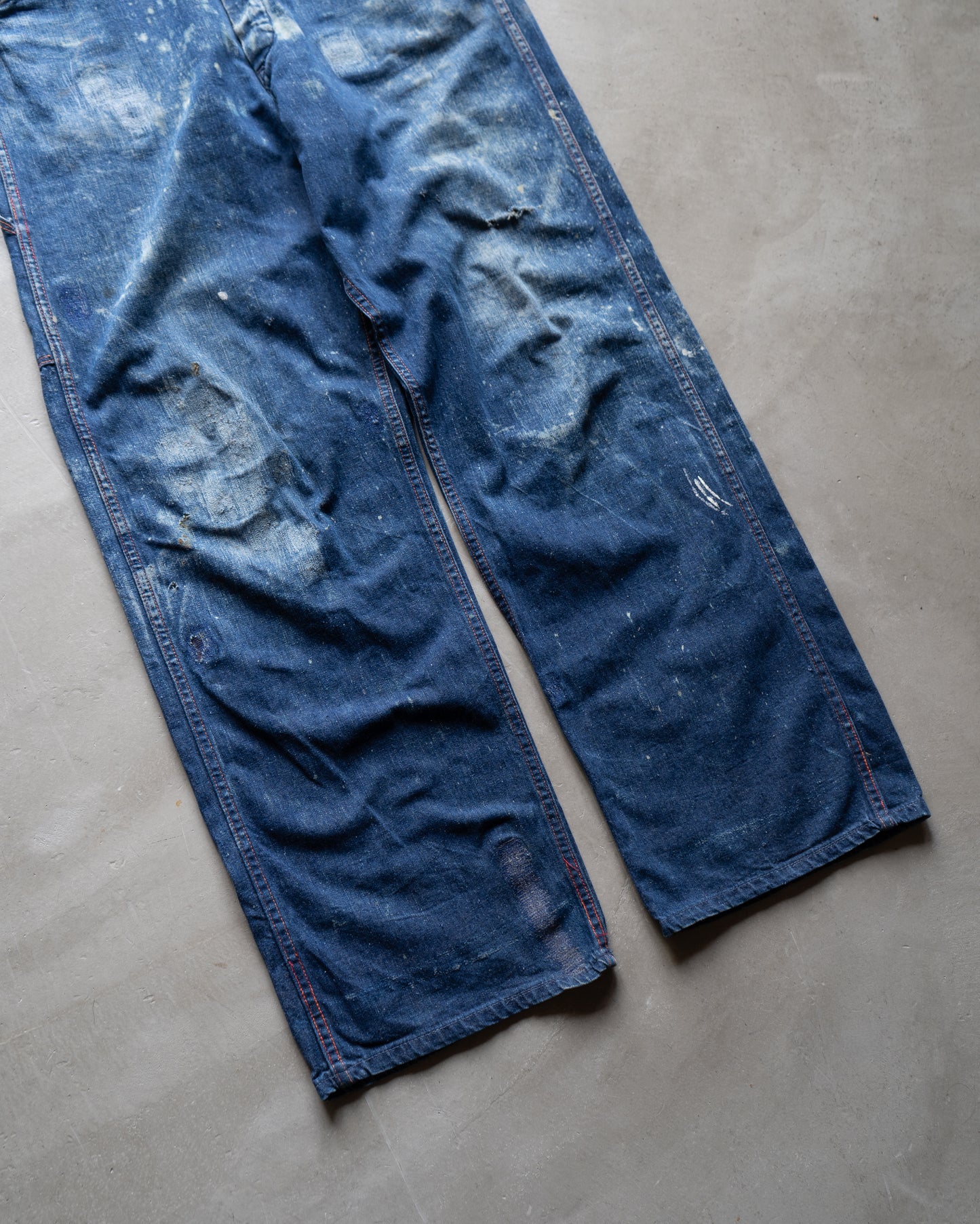 50s vintege pionneer painted work denim pants
