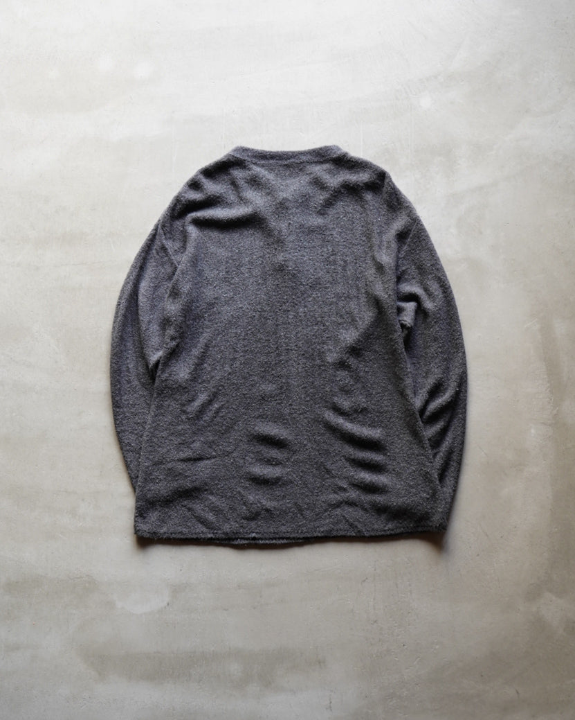 ICEBOX acryl nylon henry neck Knit made in USA