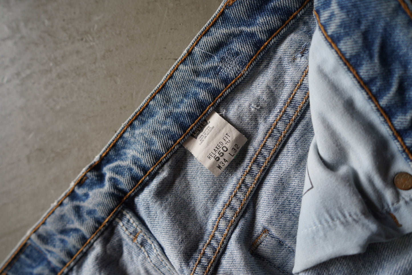 90s Levi's 550 denim pants made in USA