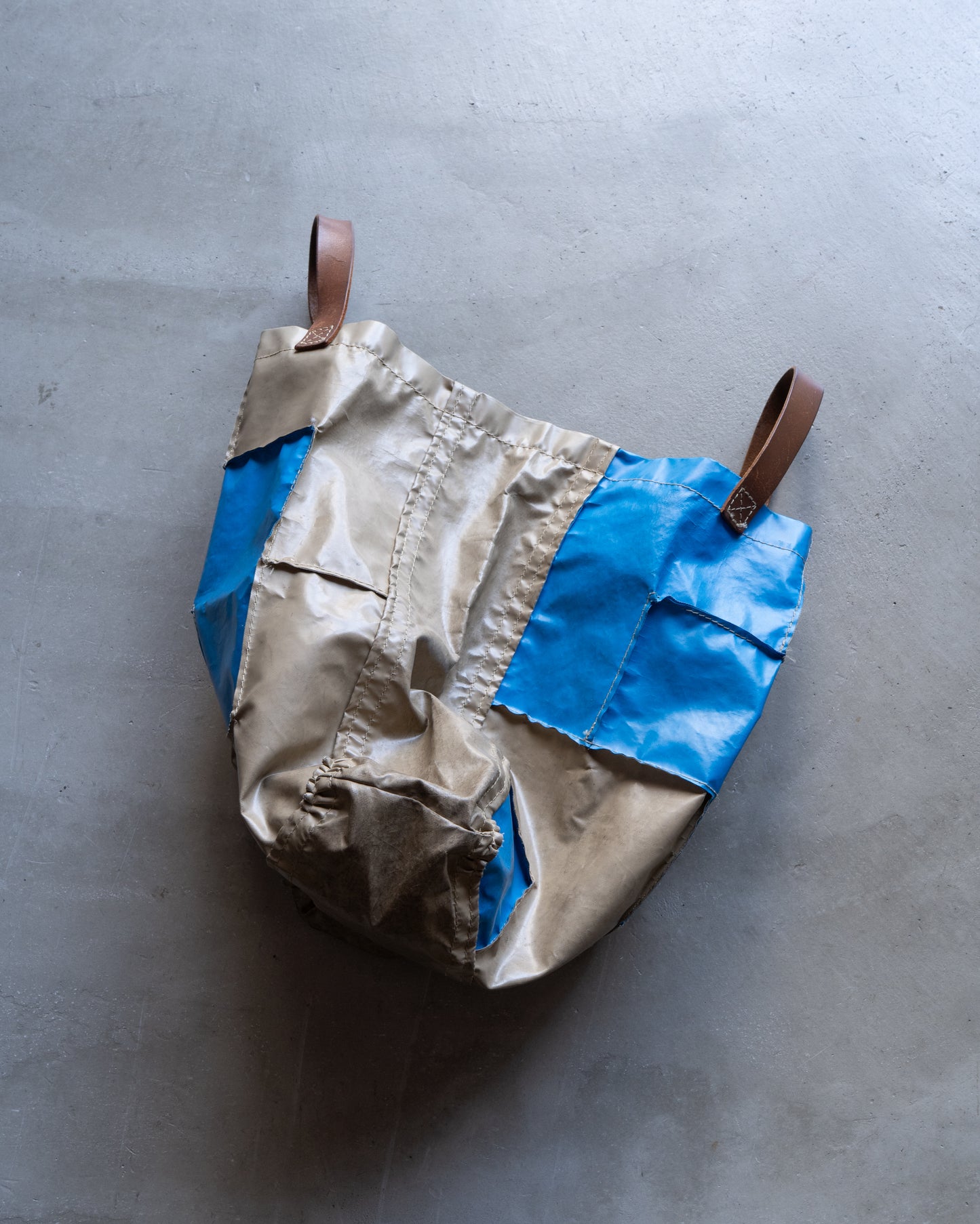 Comme des garçons PVC patchwork design tote bag