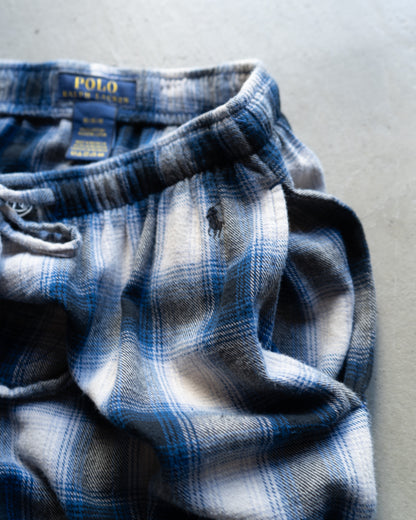 Ralph Lauren ombre check cotton easy pants
