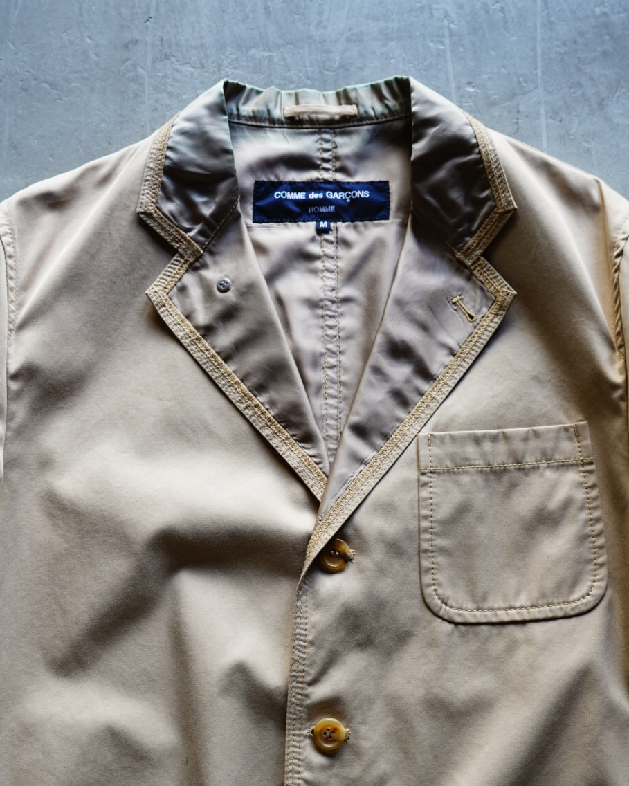 COMME des garçon Inside-Out Cotton Twill Tailored Jacket