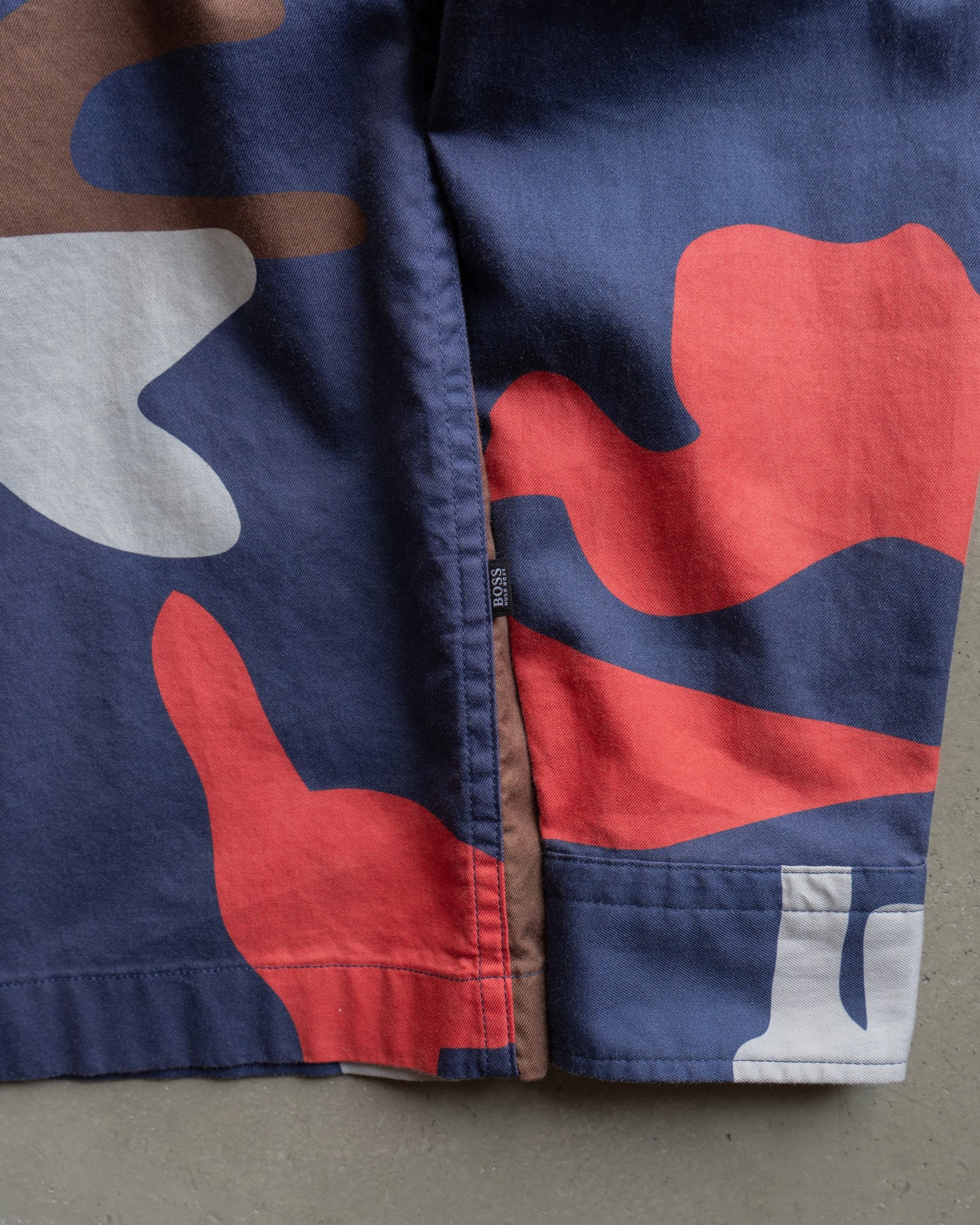 Hugo Boss Multi‑Color Abstract Camo Shirt