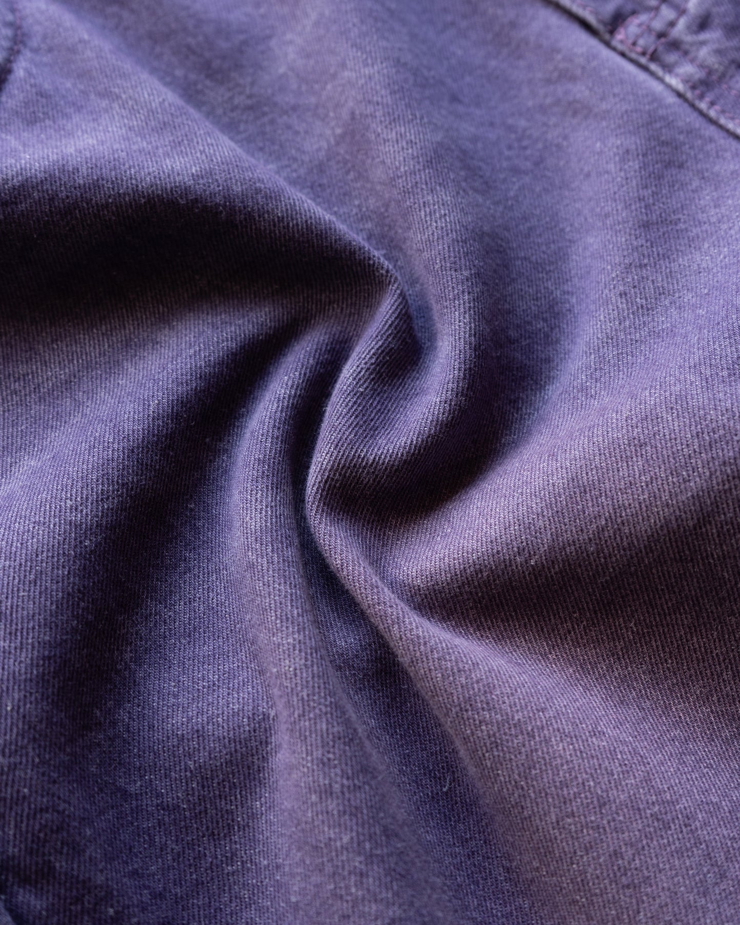Purple processing straight denim pants