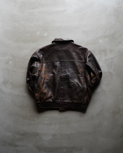 90s DOCKERS heavy leather jacket