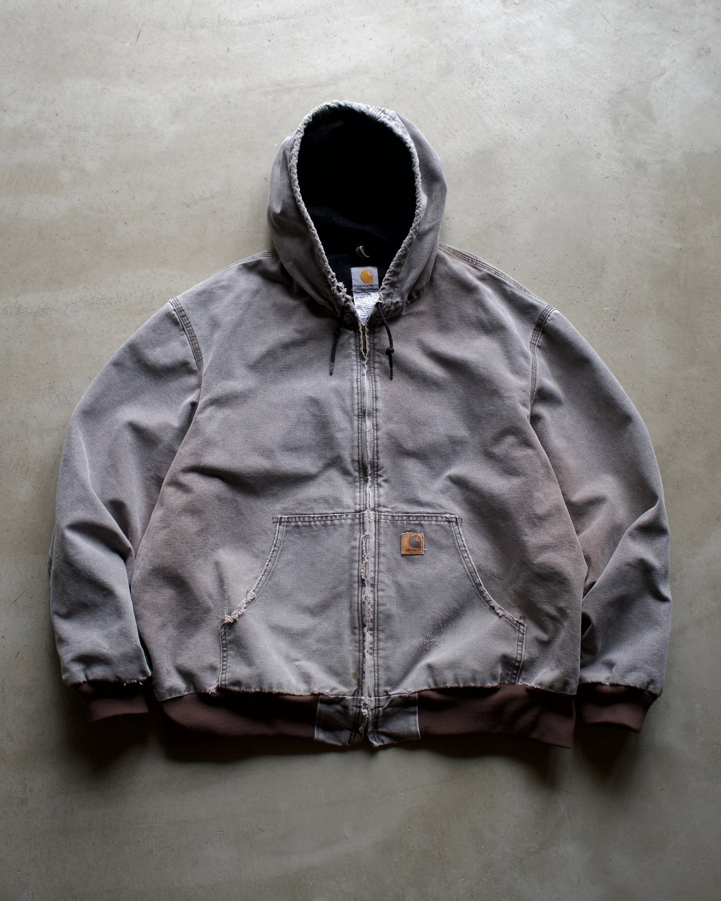 Carhatt Faded Destroyed Active Parka Jacket