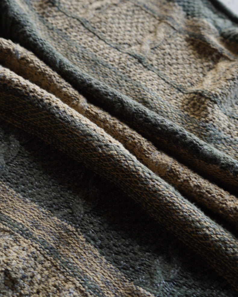 90s Claiborne all-over pattern cotton knit  sweater