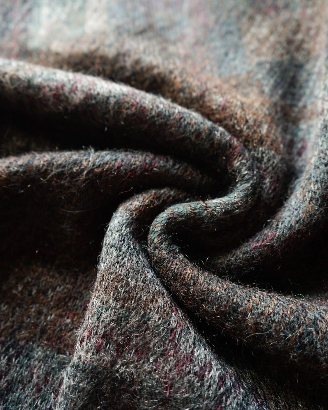 Scipione mohair touch V neck knit sweater