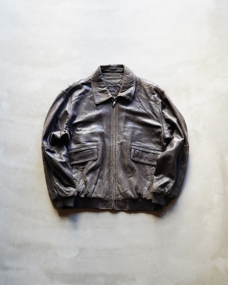 Sheep Leather flight type Bomber Jacket