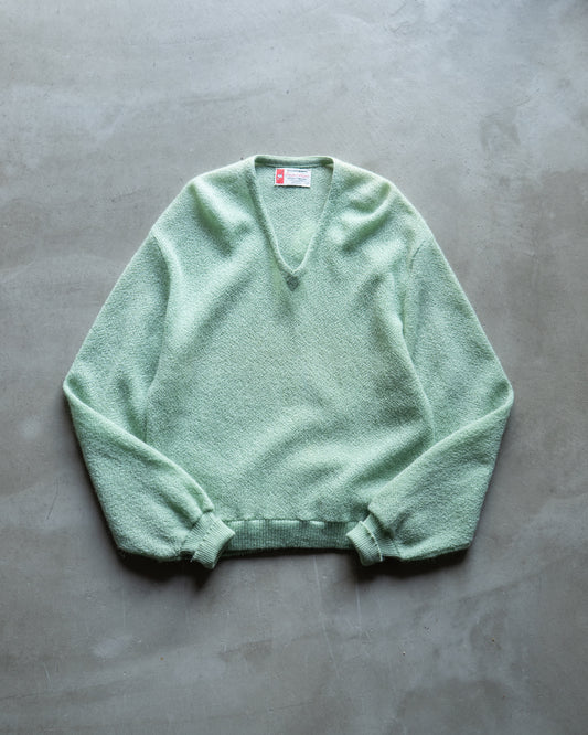 60's Puritan mohair wool v neck knit