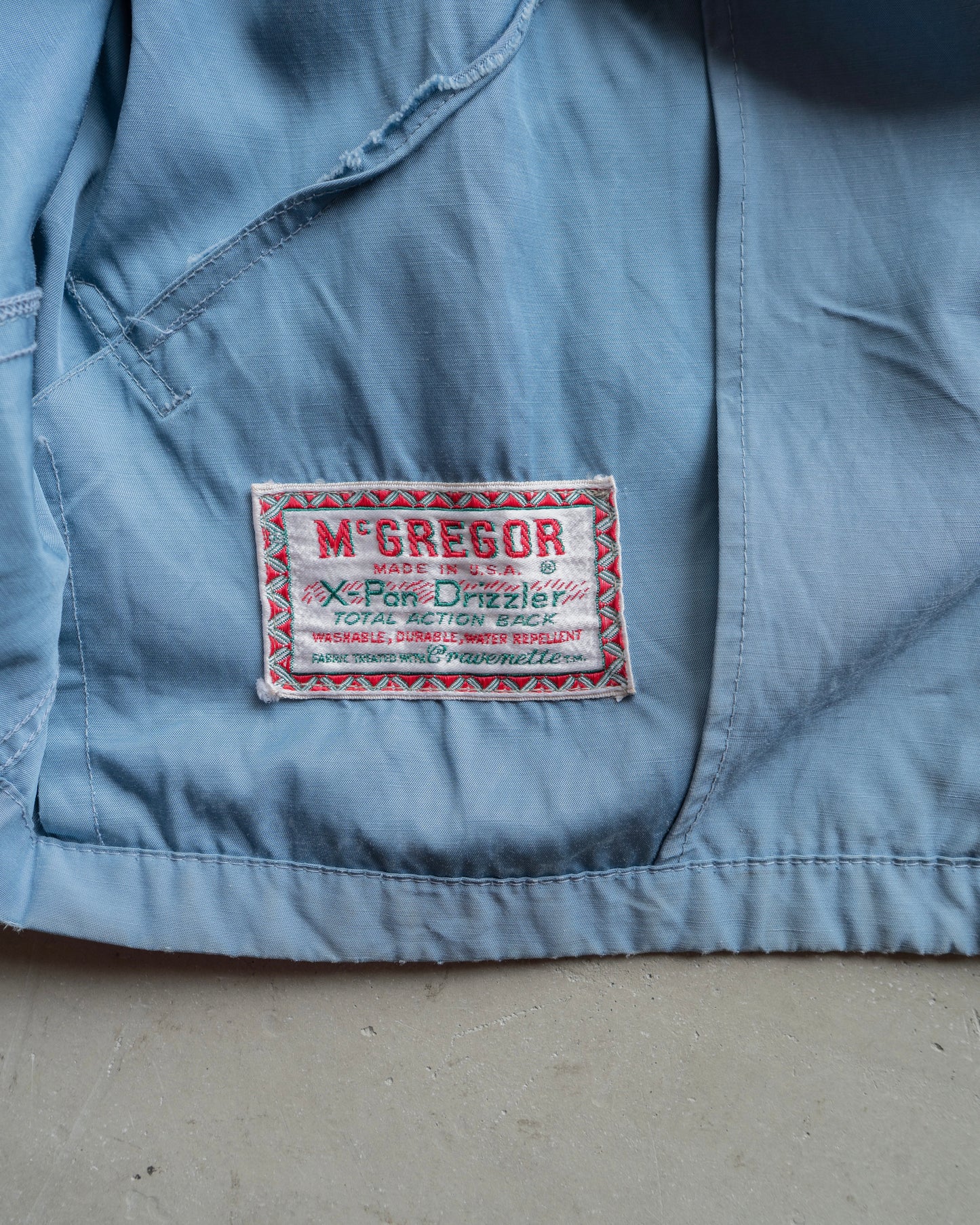 40's "McGREGOR" light blue drizzler Sport jacket