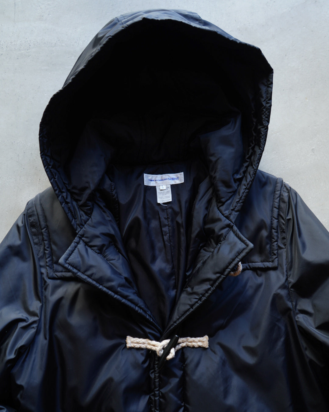 COMME des GARCONS SHIRT nylon duffle coat