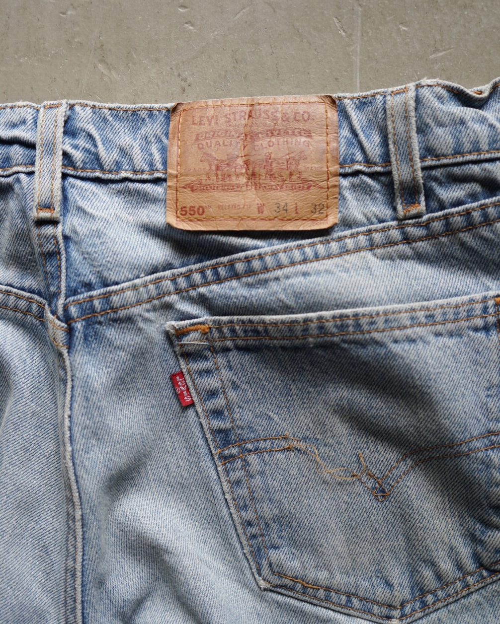 90s Levi's 550 denim pants made in USA