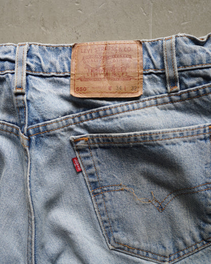 90s Levi's 550 denim pants made in USA