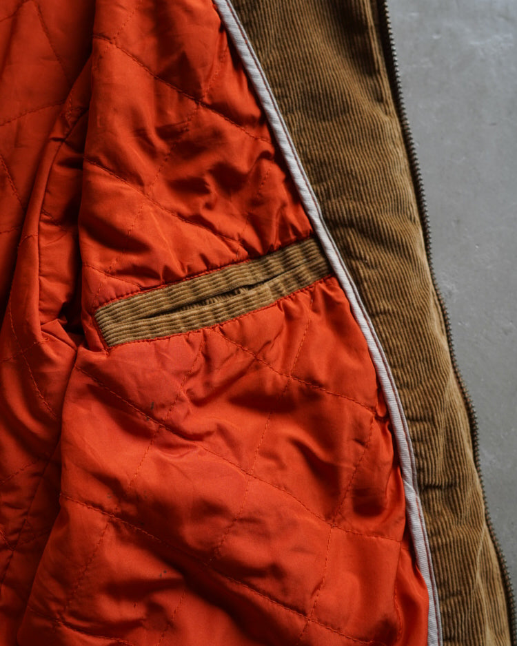 80s Corduroy padded jacket